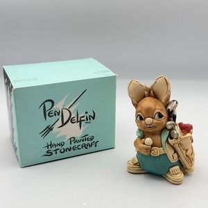 Pendelfin‎ Collectors Figurine Birdie the Golfer in Blue Stonecraft JWH